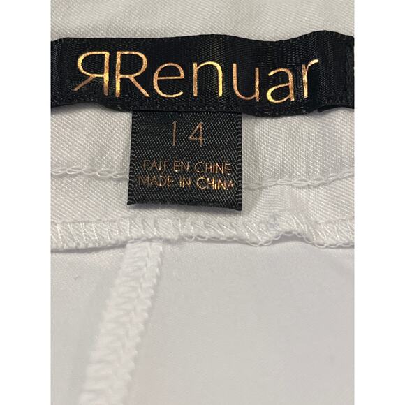 Renuar Women Lightweight Casual Stretch Tennis‎ Pull On Golf Skirt Size 14 White - Picture 3 of 3